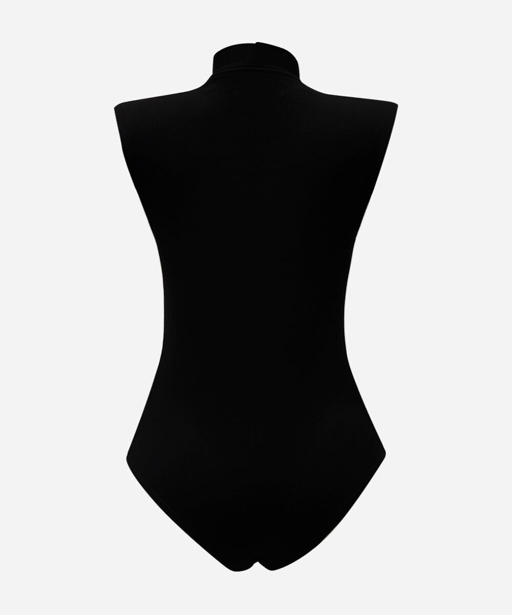 body feminino com viscose decote v preto