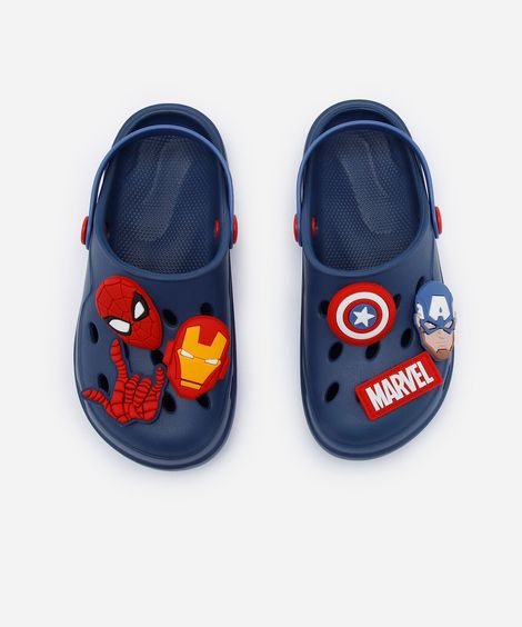 babuche infantil os vingadores grendene azul