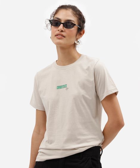 camiseta feminina de algodão manga curta guerreiras do kpop cinza