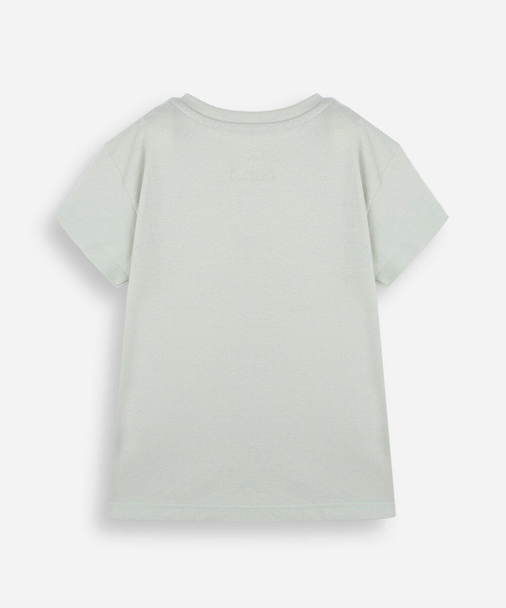 camiseta infantil de algodão manga curta toy story verde