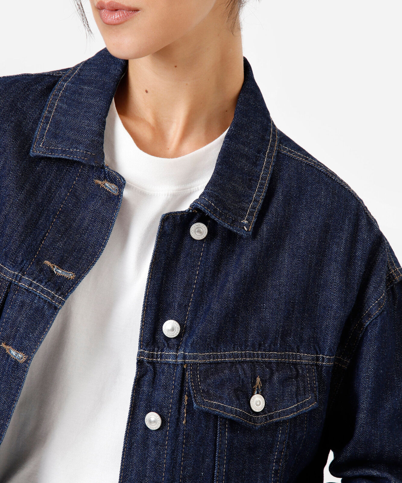 jaqueta feminina jeans azul