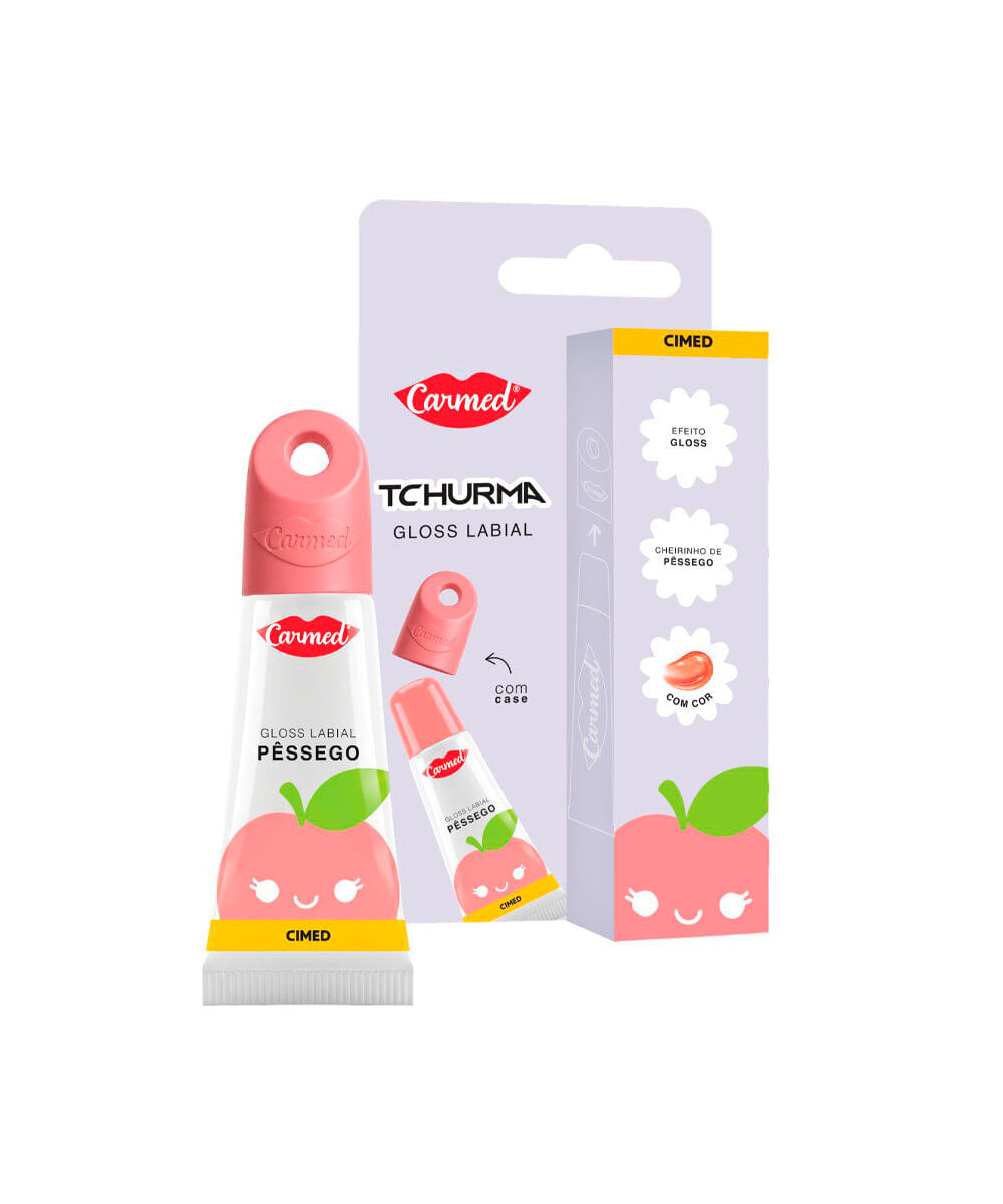 lip gloss carmed ana castela pêssego 5g