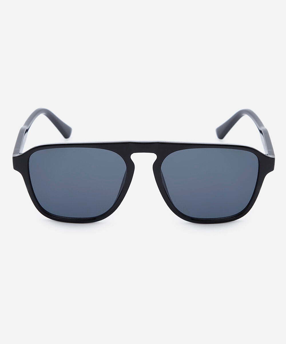 óculos de sol masculino quadrado de acetato triton preto