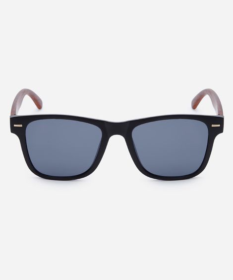 óculos de sol masculino quadrado de acetato triton preto