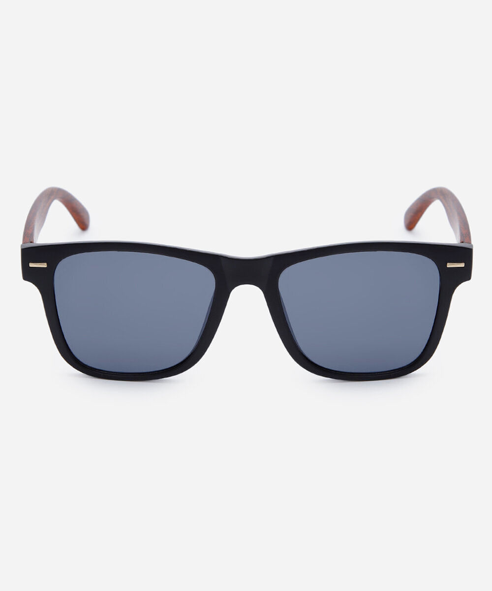 óculos de sol masculino quadrado de acetato triton preto