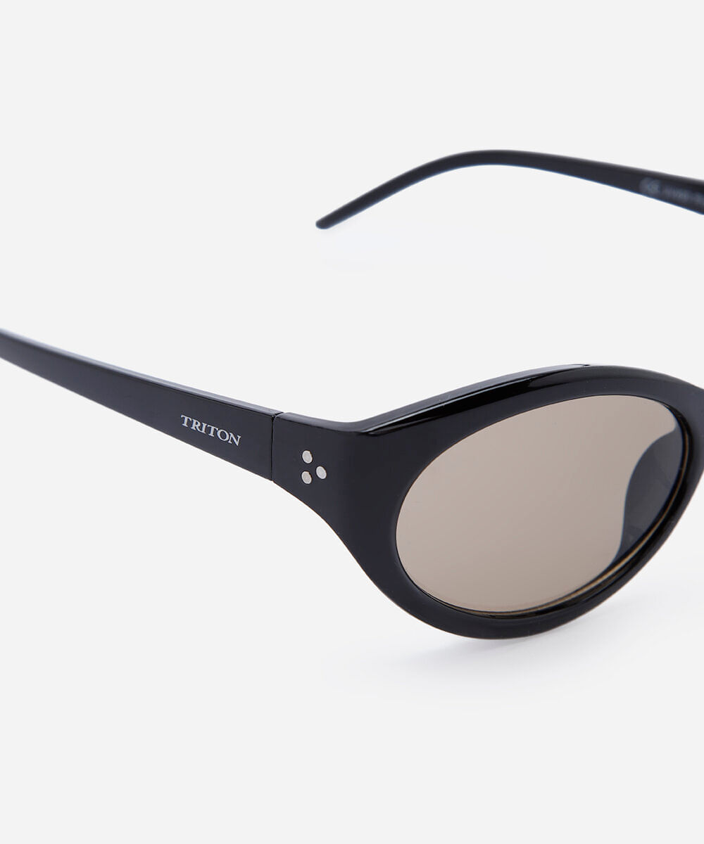 óculos de sol unissex esportivo de acetato triton preto