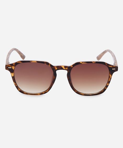 óculos de sol masculino quadrado de acetato tartaruga triton marrom