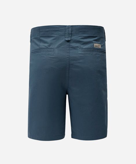 bermuda masculina reta chino azul