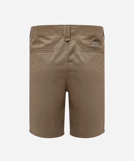 bermuda masculina reta chino bege