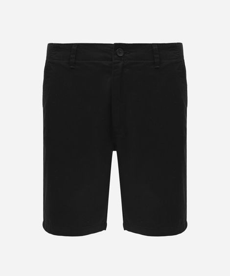 bermuda masculina reta chino preta