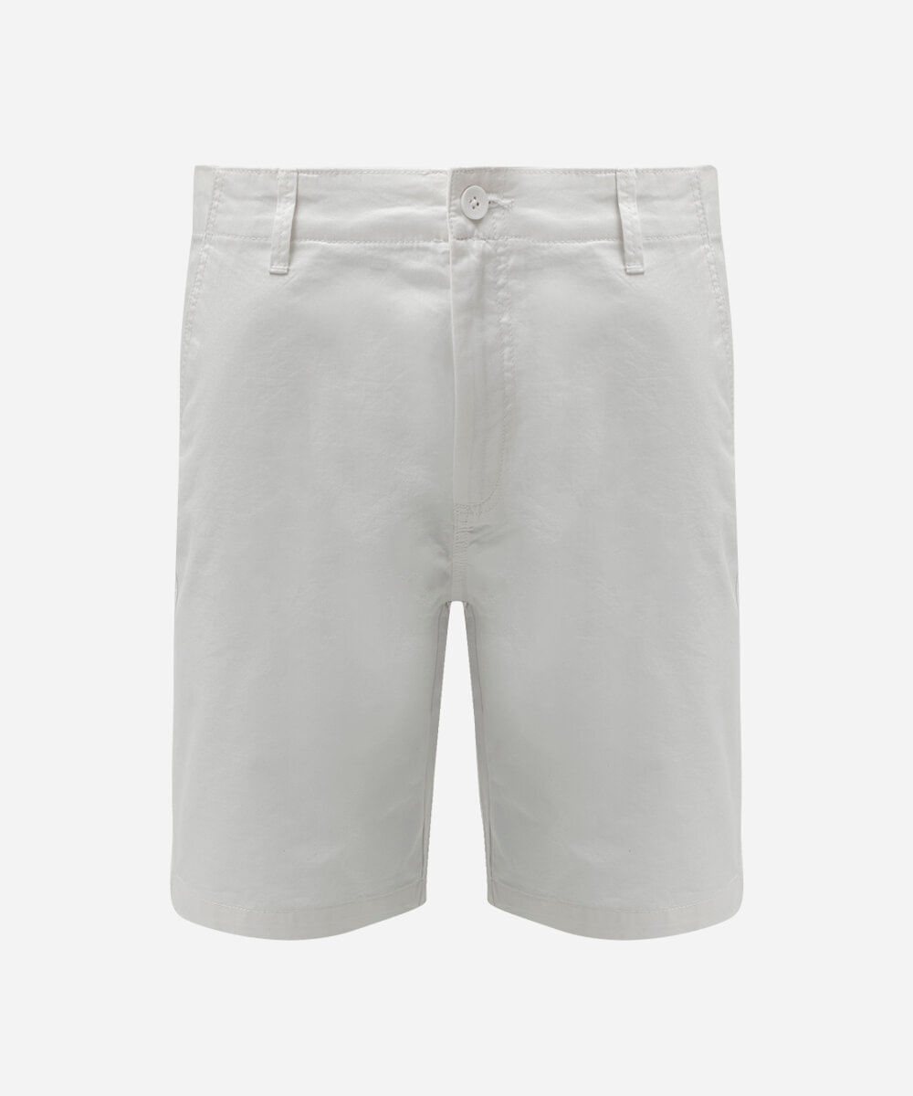 bermuda masculina reta chino branca