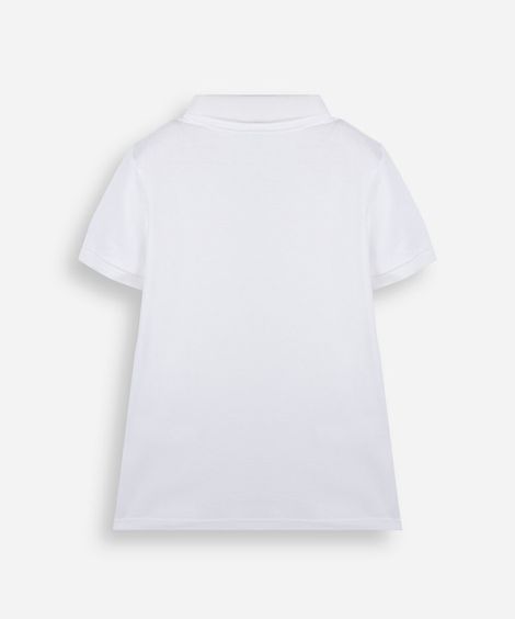 polo de algodão infantil âncora off white