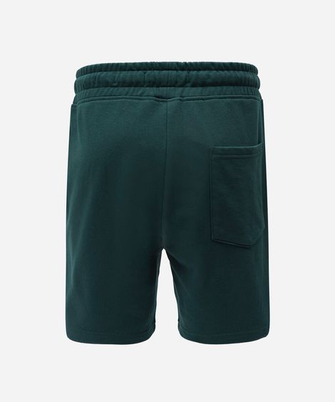 bermuda relaxed moletom cós elastico com cordão verde