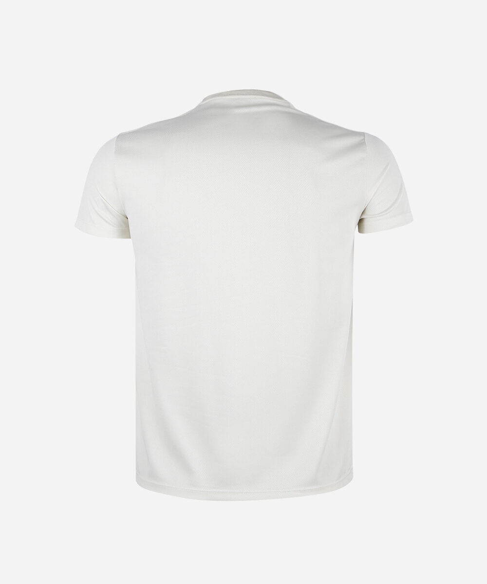 camiseta juvenil esportiva manga curta off white