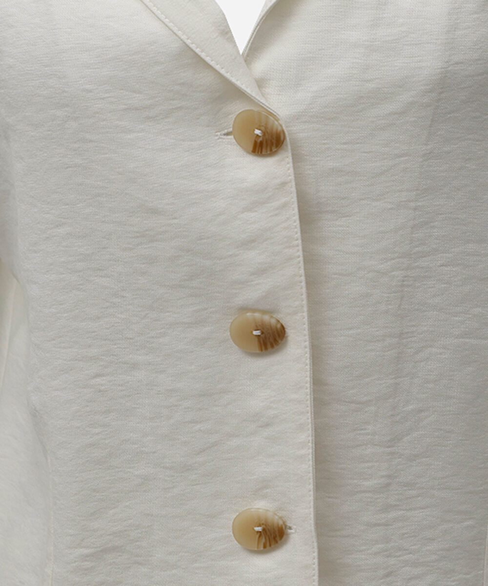 camisa boxer feminina com viscose manga curta off white