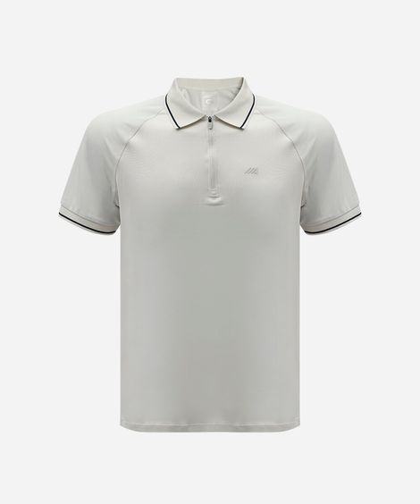 polo esportiva masculina manga curta cinza
