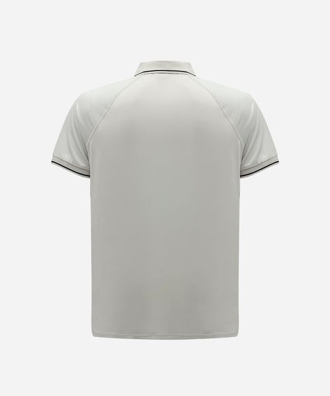 polo esportiva masculina manga curta cinza