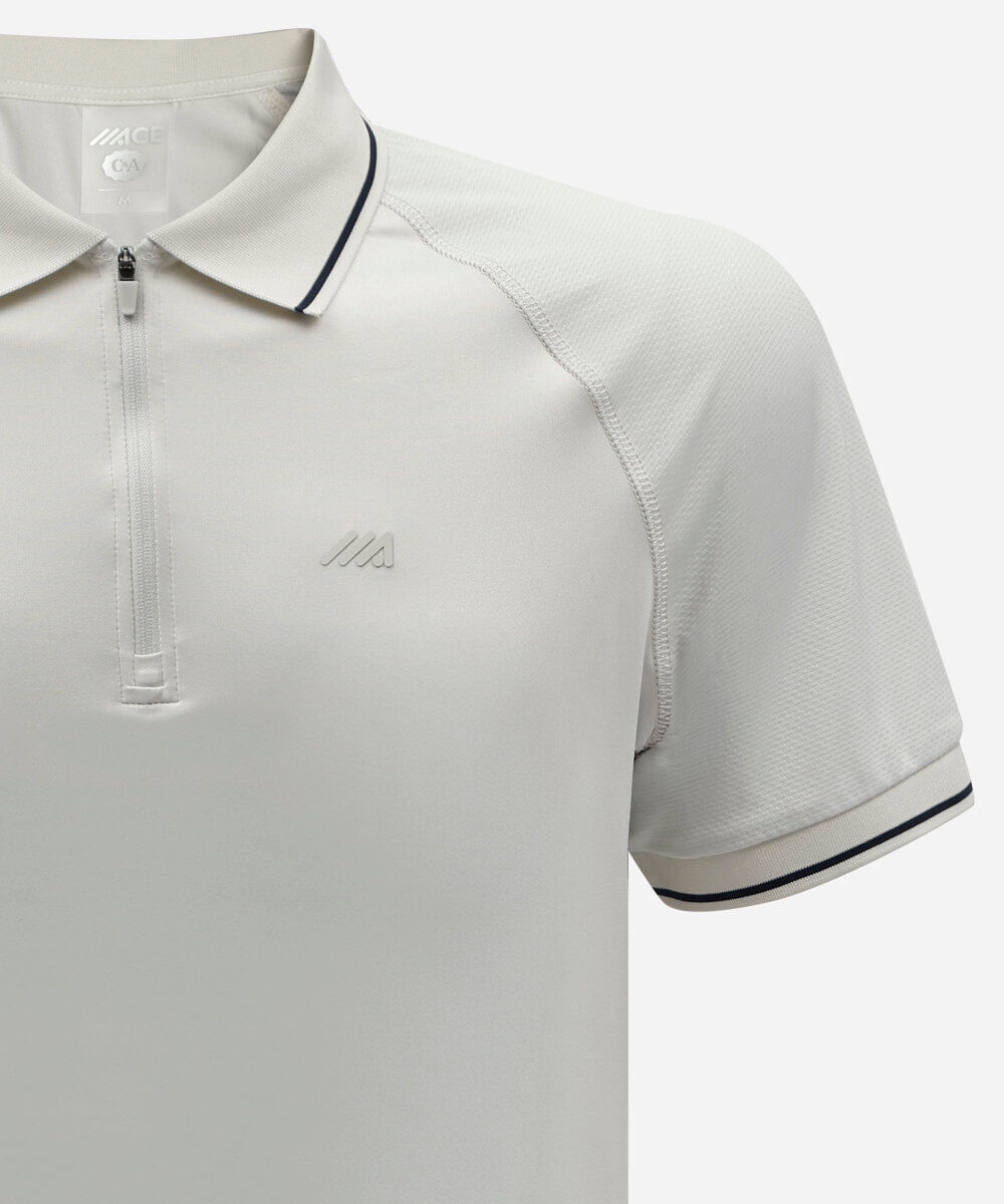 polo esportiva masculina manga curta cinza