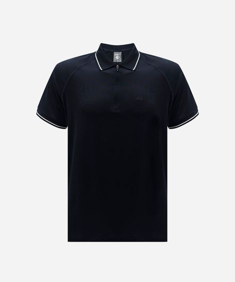 polo esportiva masculina manga curta azul