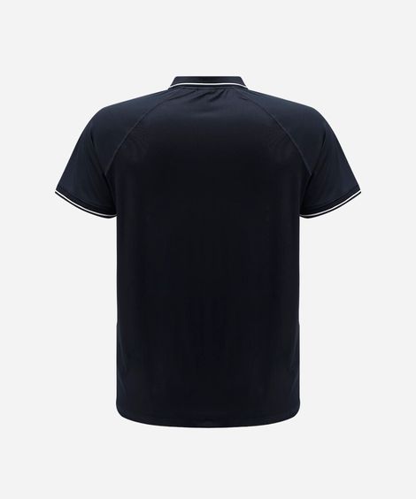 polo esportiva masculina manga curta azul