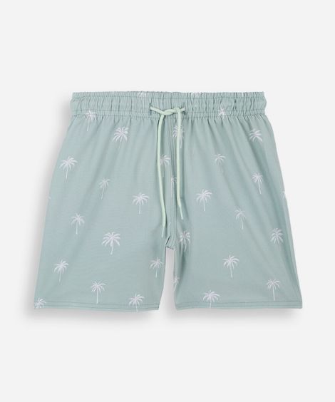 short boardshort infantil coqueiros verde