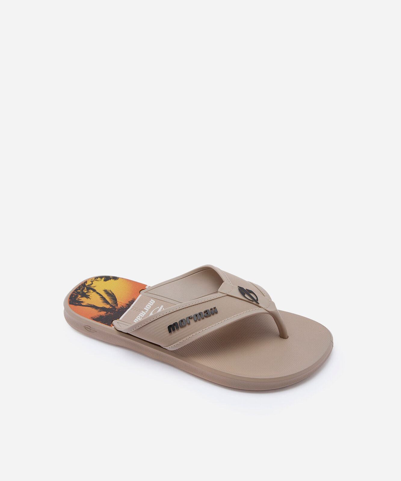 chinelo masculino mormai bege