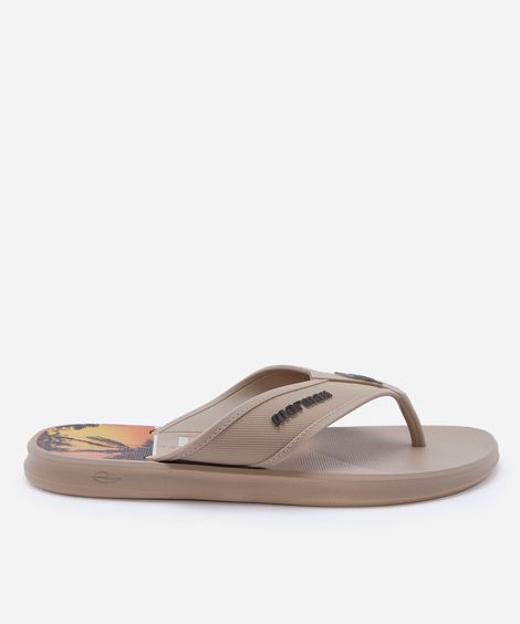 chinelo masculino mormai bege