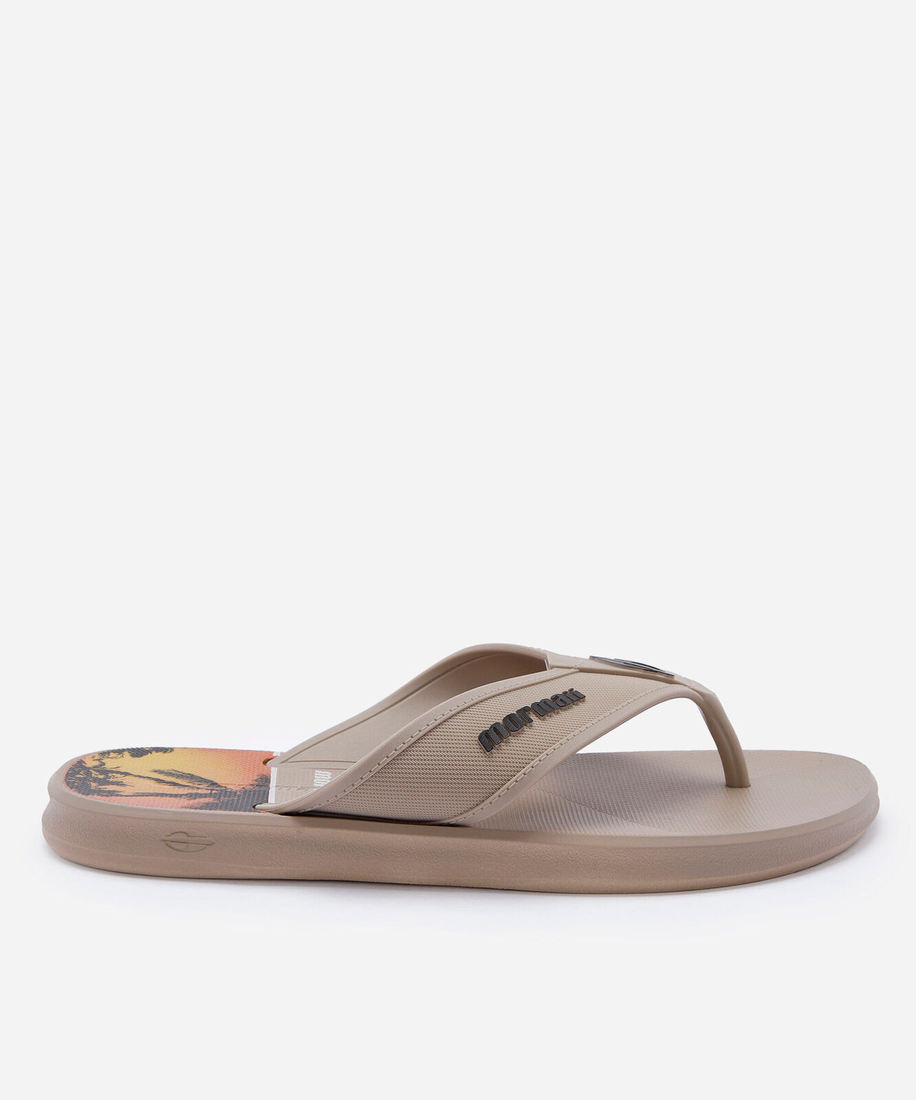 chinelo masculino mormai bege