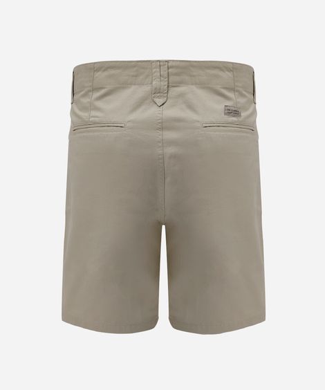 bermuda masculina reta chino bege