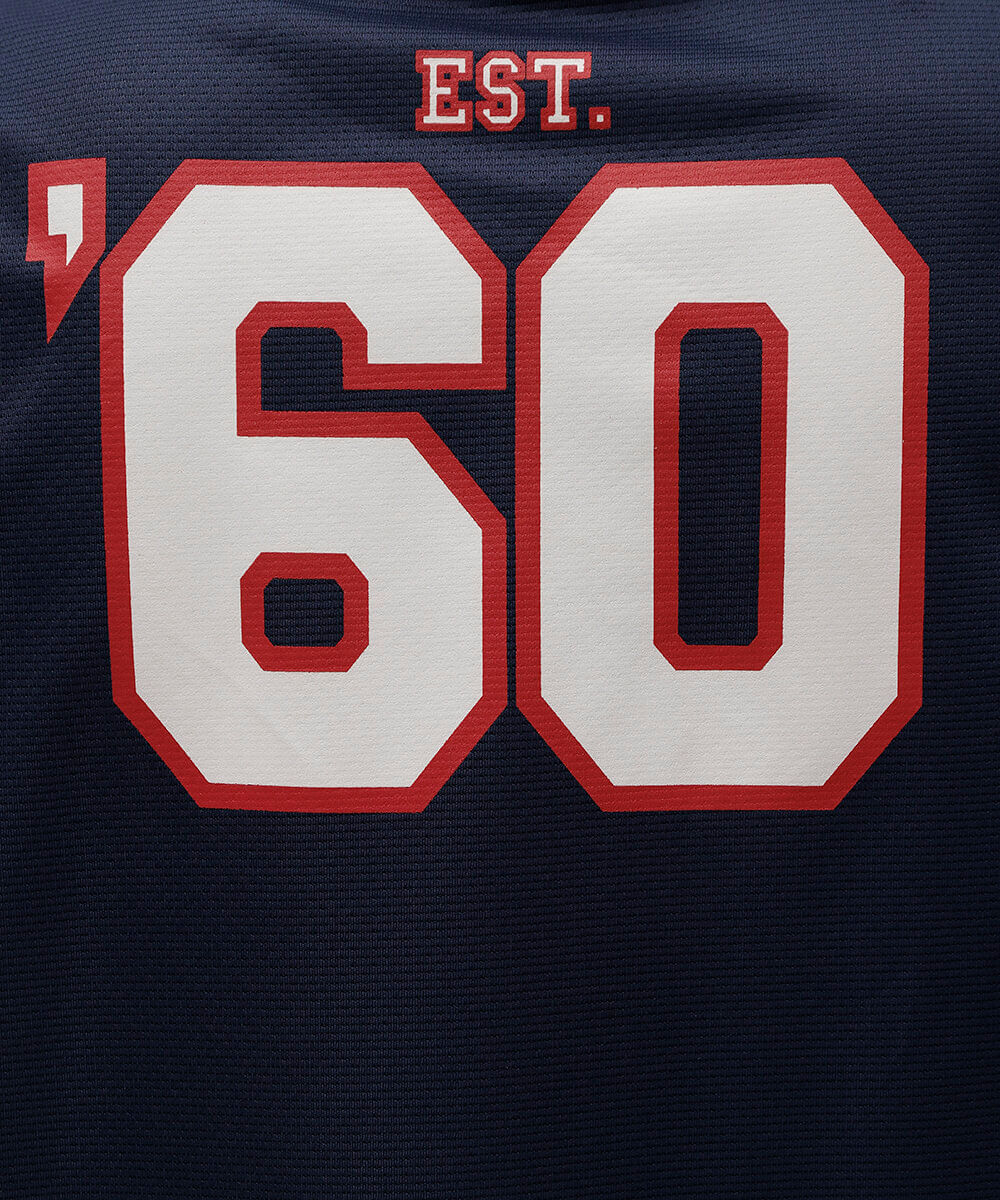 camiseta esportiva masculina gola v manga curta patriots nfl azul