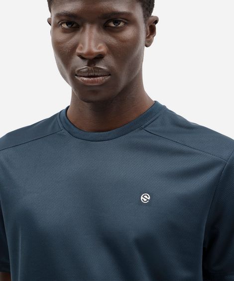 camiseta masculina esportiva com recorte verde