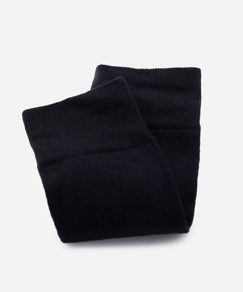 kit de 2 meias cano alto masculinas social lupo preto
