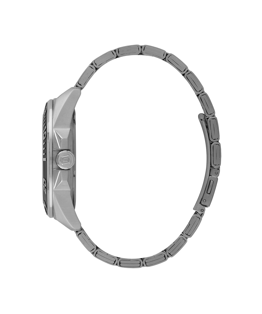 relógio masculino orient solartech analógico calendário mbss1500 g2sx prateado