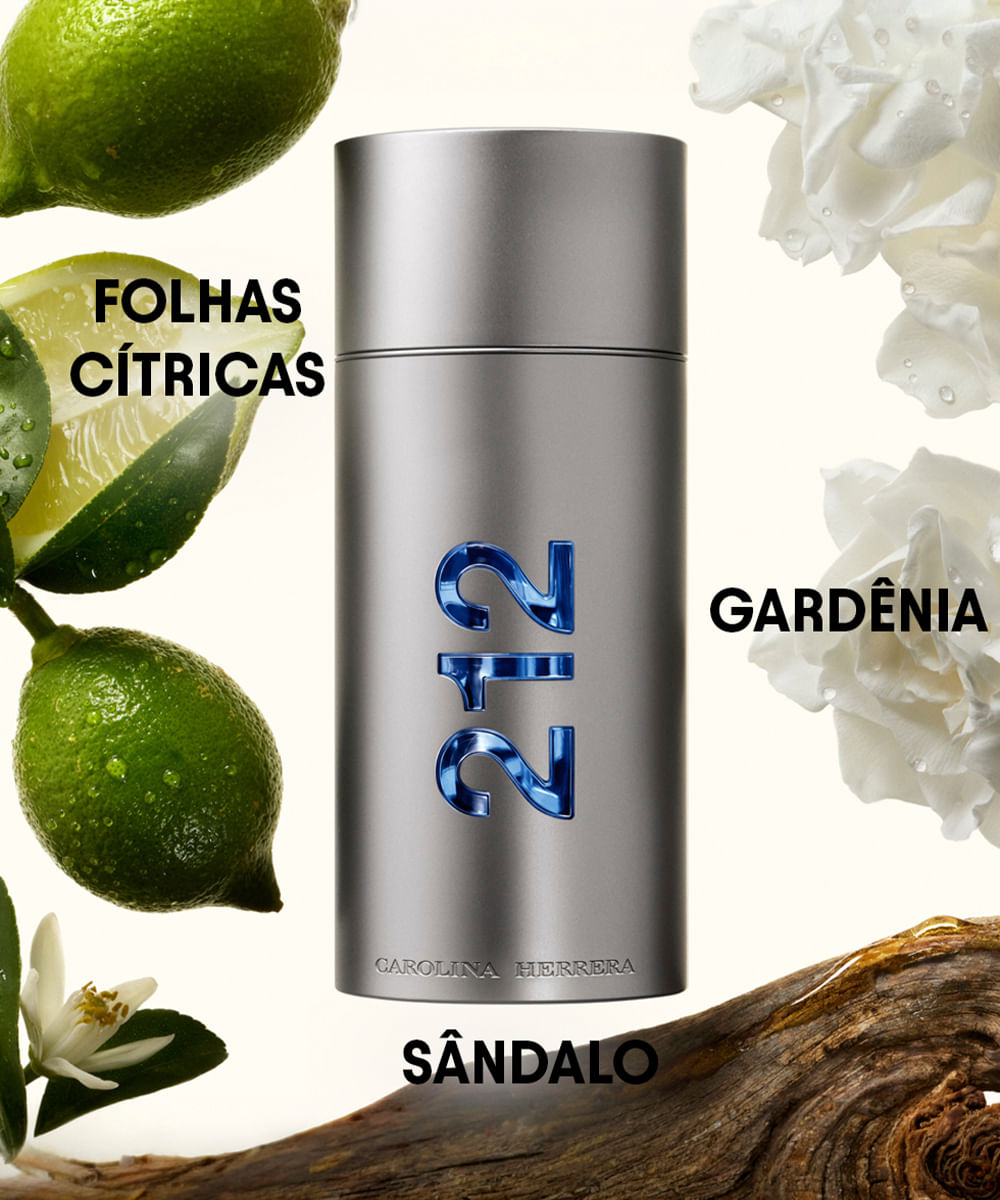 perfume masculino carolina herrera 212 men ny masculino eau de toilette 200ml