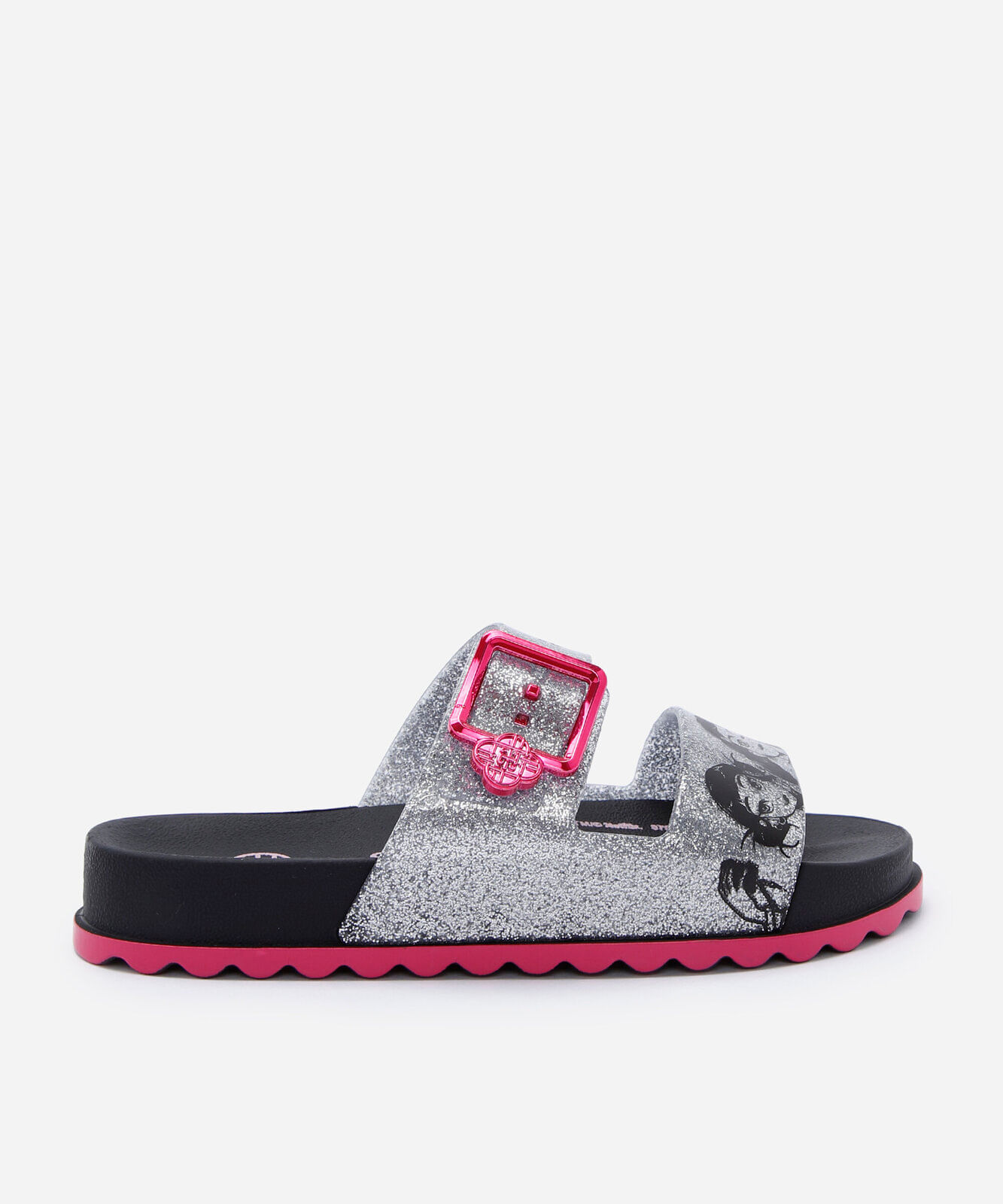 papete infantil com glitter guerreiras do kpop grendene preta