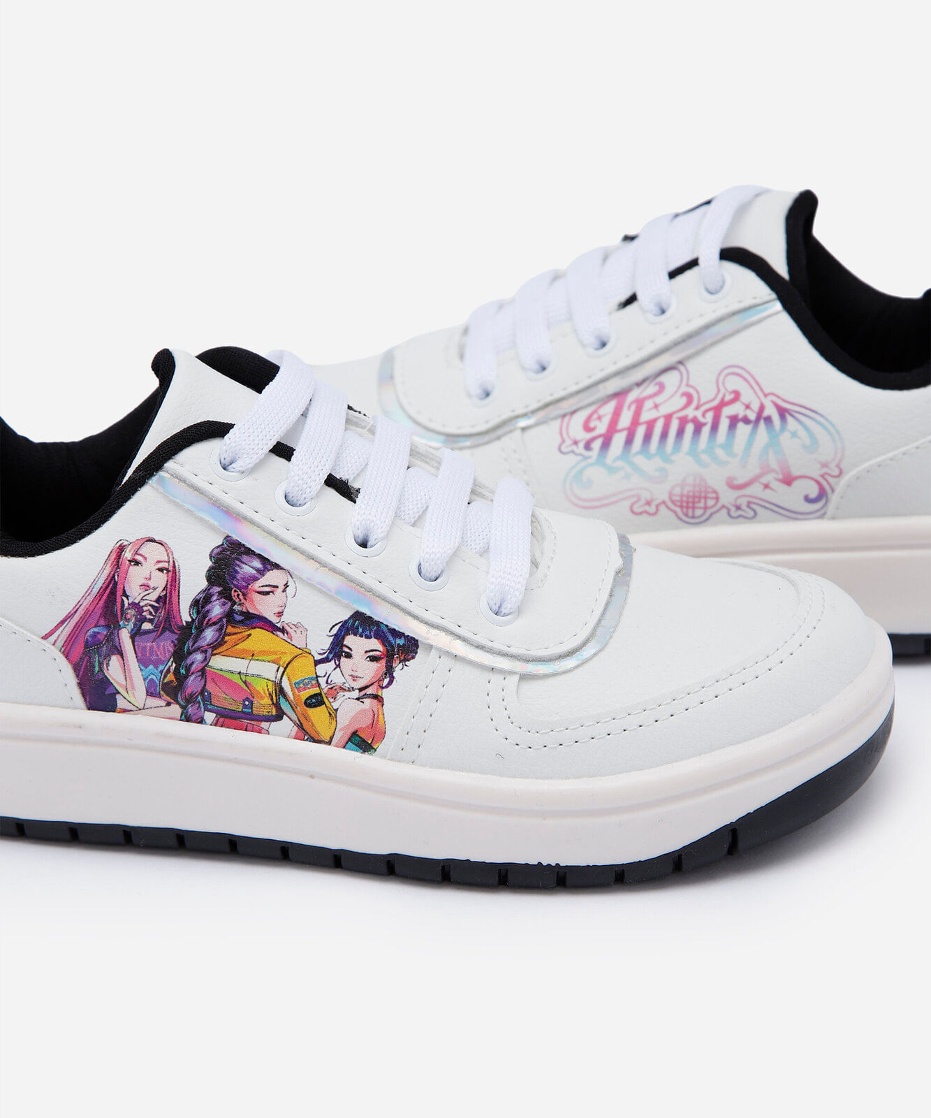 tênis casual juvenil guerreiras do kpop off white