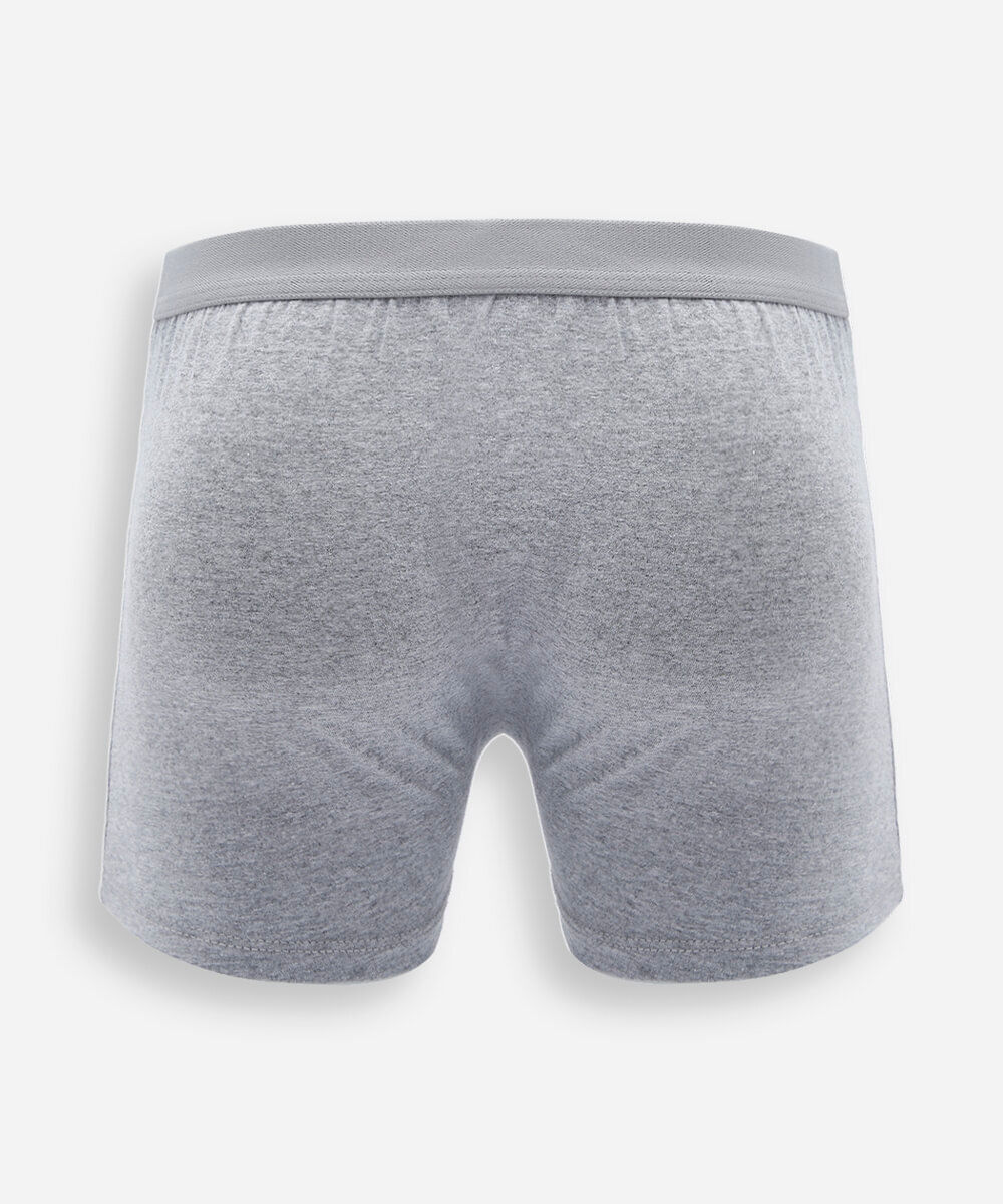 kit de 3 cuecas boxer masculina de algodão colorido
