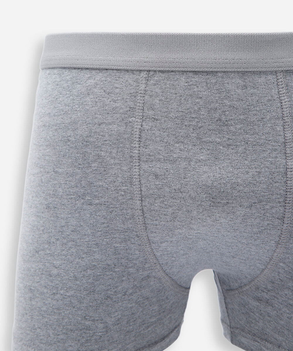 kit de 3 cuecas boxer masculina de algodão colorido