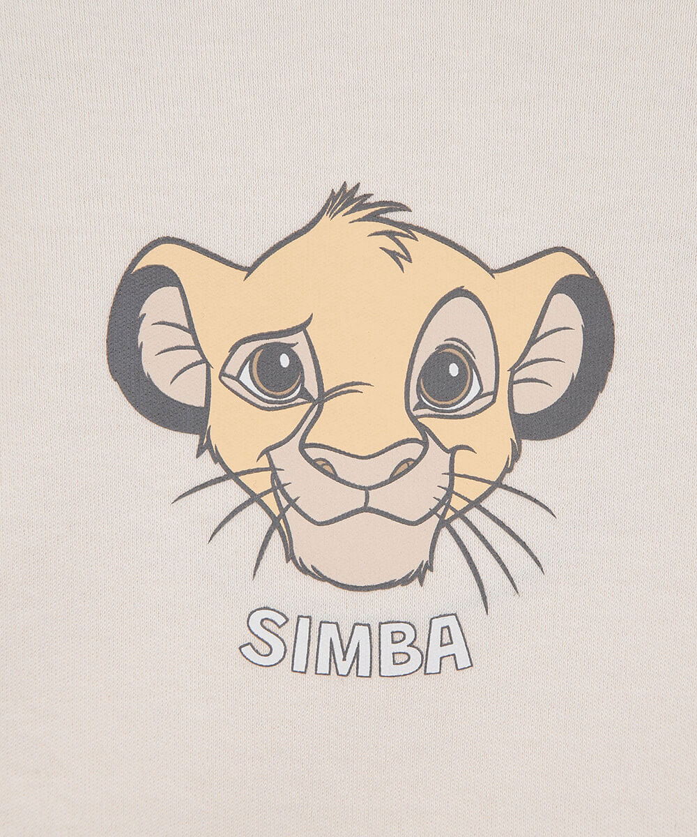 body infantil de algodão simba bege