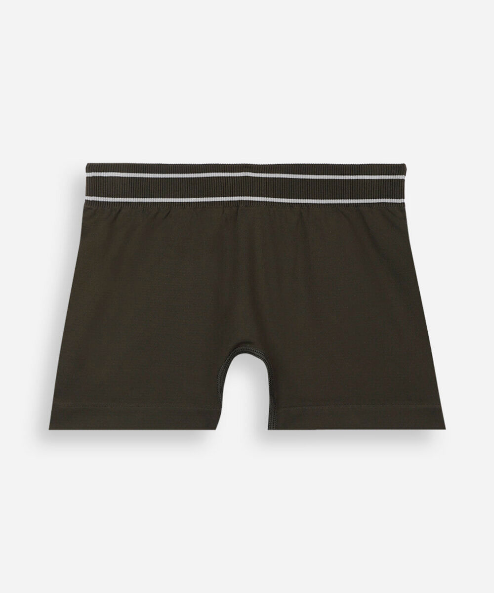 kit de 2 cuecas boxer infantil sem costura colorido
