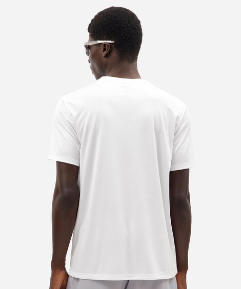 camiseta masculina básica esportiva manga curta branca