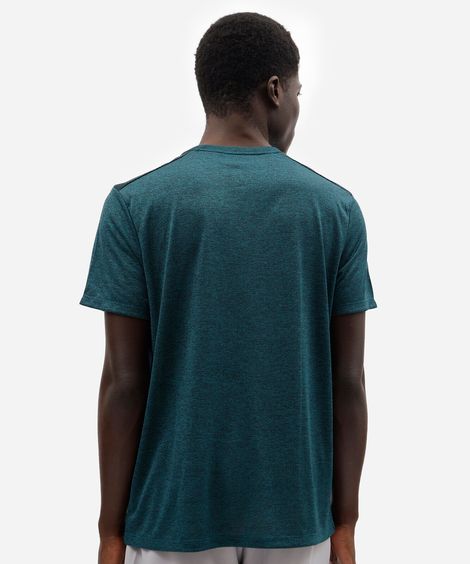 camiseta masculina esportiva com recorte verde