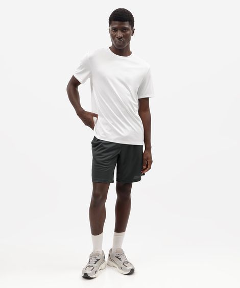 bermuda masculina esportiva texturizada verde