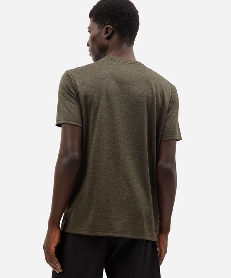 camiseta masculina esportiva com recorte verde