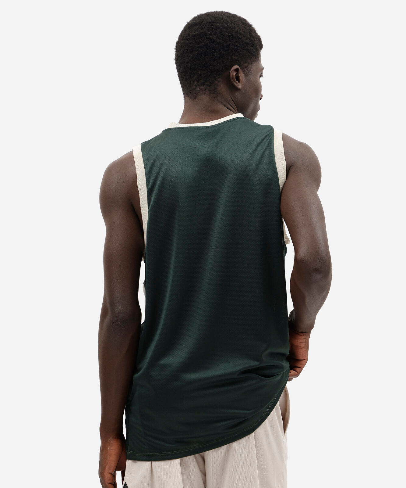regata esportiva masculina gola v estampada verde