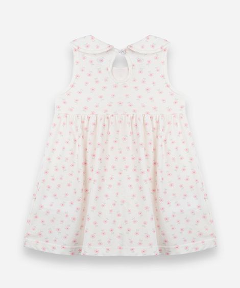 kit de 2 vestidos infantil de algodão floral colorido