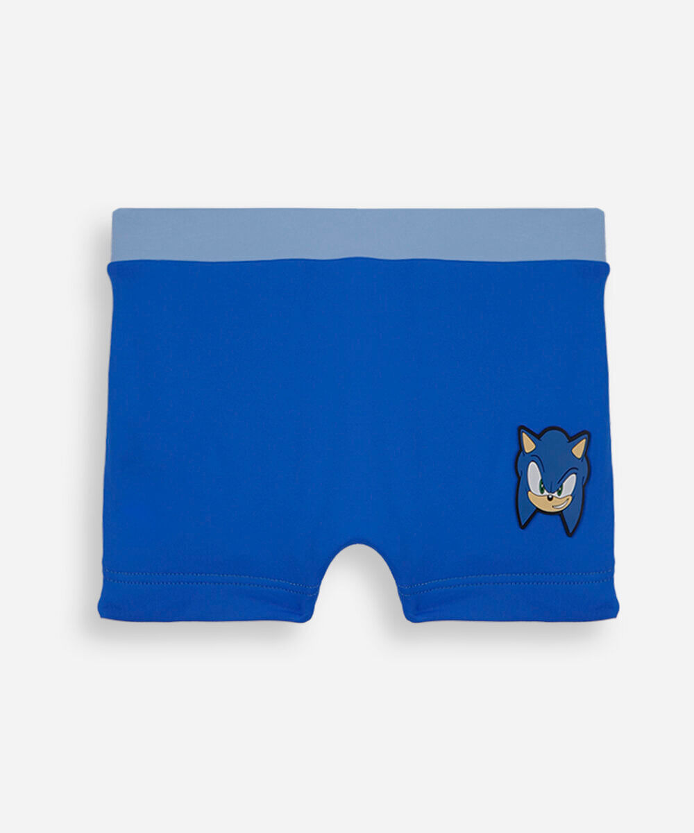sunga boxer infantil sonic azul