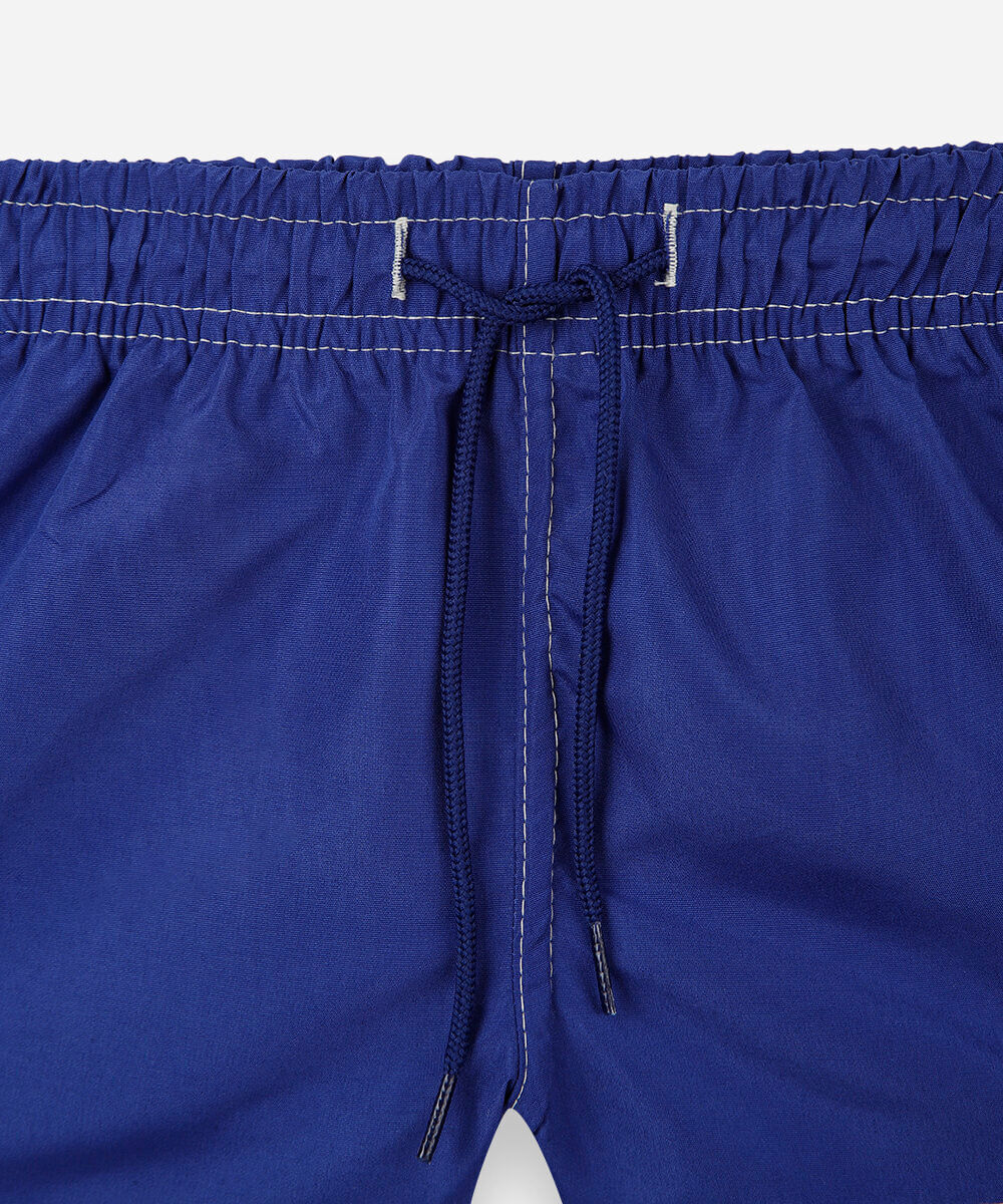 short boardshort infantil cós elástico azul