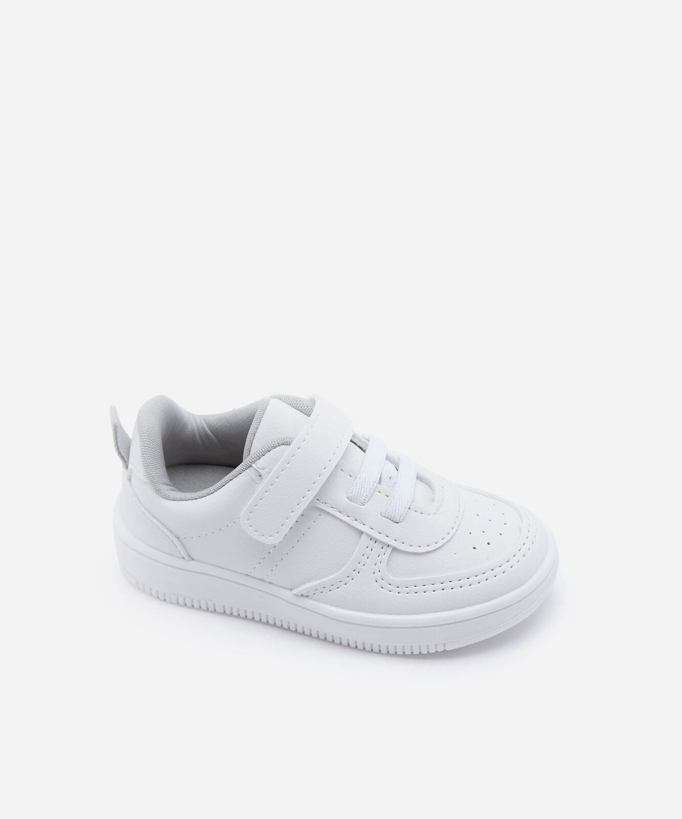 tênis infantil cano baixo com velcro branco