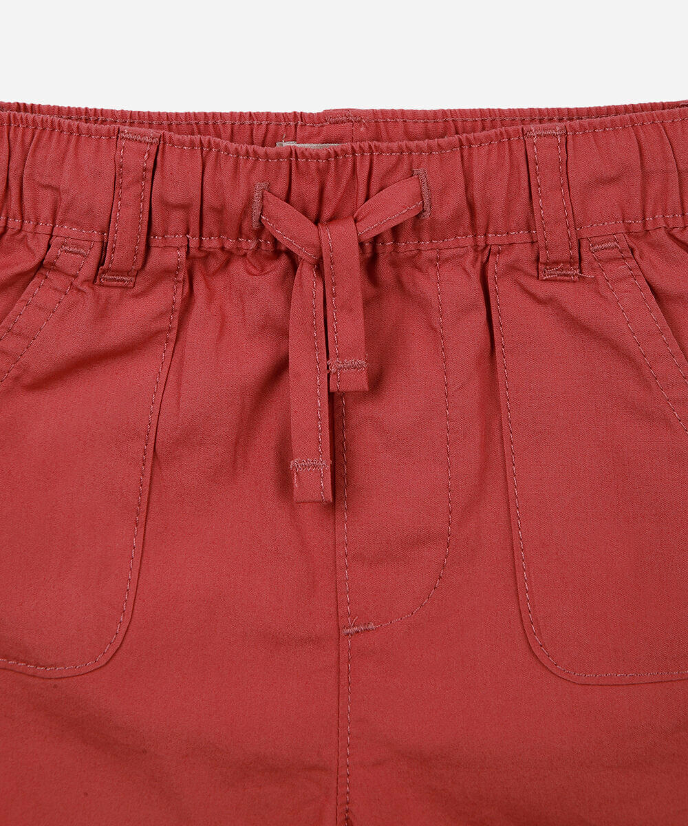 conjunto curto infantil de algodão laranja